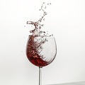 Weinglas splash